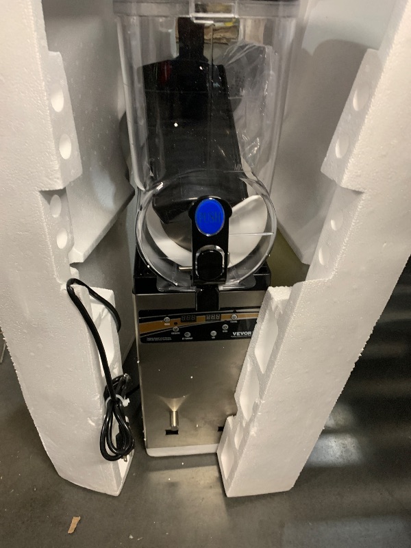 Photo 1 of (for parts) VEVOR Commercial Margarita Machine, 15L Single Tank Commercial Slushie Machine, 60 Cups Stainless Steel Margarita Smoothie Frozen Drink Maker, Slushy Maker for Home Party Restaurants Cafe Bars