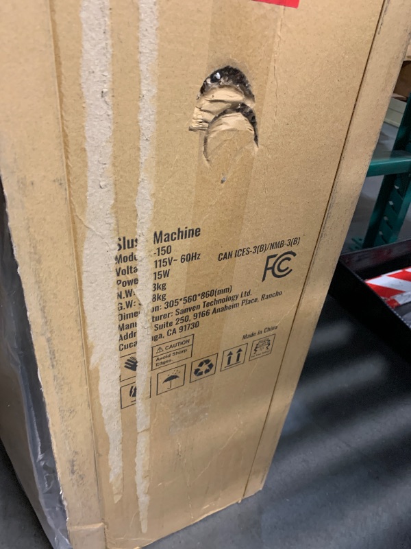 Photo 1 of (for parts) VEVOR Commercial Margarita Machine, 15L Single Tank Commercial Slushie Machine, 60 Cups Stainless Steel Margarita Smoothie Frozen Drink Maker, Slushy Maker for Home Party Restaurants Cafe Bars