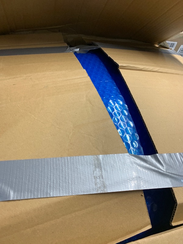 Photo 1 of Evoio Solar Pool Cover 15 ft Round for Above Ground Inground Pools Bubble Wrap Covers for Hot Tub Spa Thermal Heating, 15 Mil Circle Blue Floating Blanket for 6-24 Foot Feet Diameter Swimming Pools