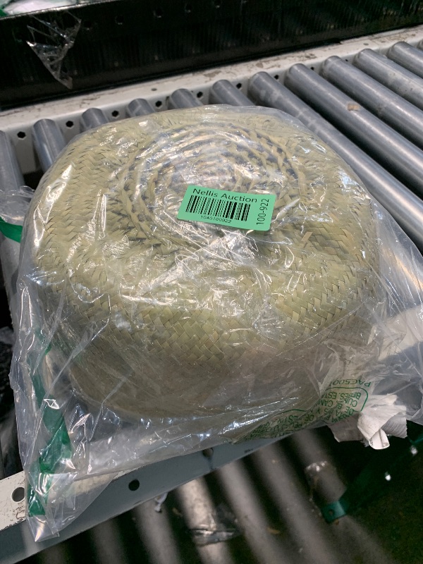 Photo 1 of (BAGGED) (USED/FAIR) Set 3 Woven Seagrass Belly Basket For Storage Plant Pot Baskets Laundry Picnic Grocery Basket Woven Plants Pot Holder Home Decor For Storage Plants Wicker Laundry Baskets