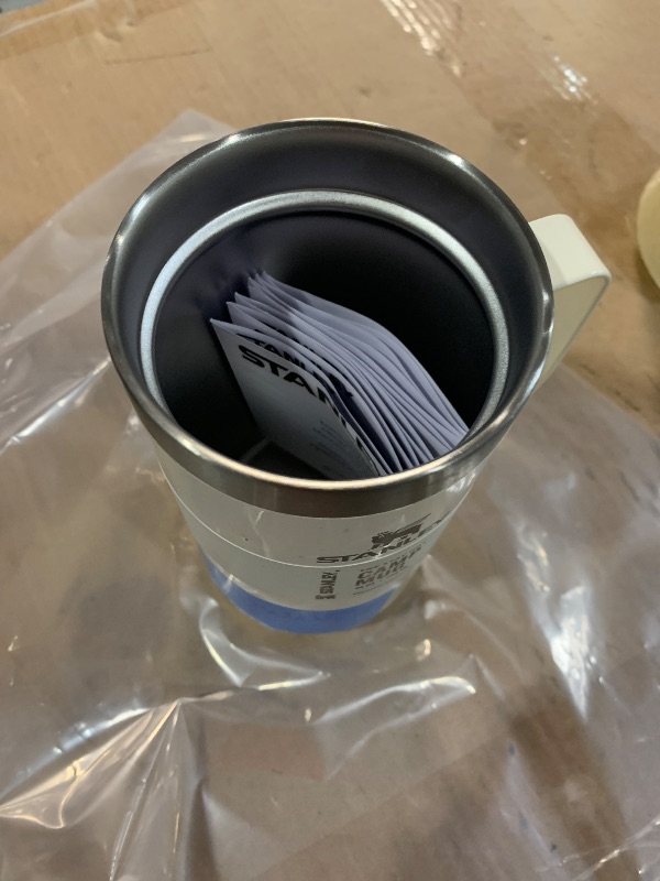 Photo 1 of (no lid) (see images) Stanley Stay-Hot Camp Mug 24 oz | Press Fit Drink Through Lid | Cup for Coffee, Tea and Drinks | Insulated Stainless Steel Coffee Mug | BPA-Free | Cream Gloss