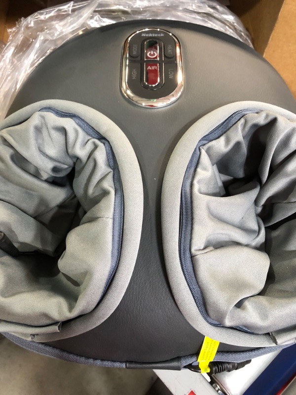 Photo 1 of (used item) Nekteck Shiatsu Foot Massager Machine with Soothing Heat, Deep Kneading Therapy, Air Compression