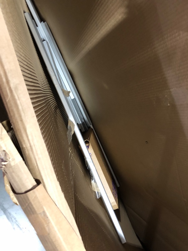 Photo 1 of (damaged)(see images) Double-Sided Magnetic Mobile Whiteboard, 96 x 48 Inches, Rolling Dry Erase Board Easel Stand 