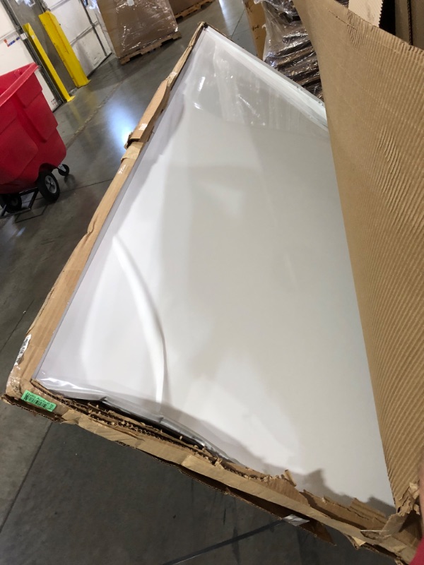 Photo 1 of (damaged)(see images) Double-Sided Magnetic Mobile Whiteboard, 96 x 48 Inches, Rolling Dry Erase Board Easel Stand 