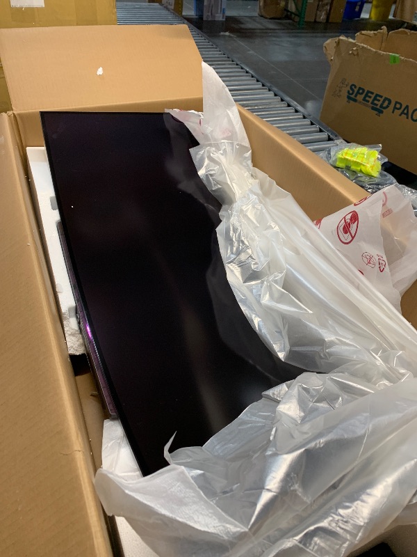 Photo 1 of ***PARTS ONLY***NO POWER CORD UNABLE TO TEST LG 45GS95QE Ultragear OLED Curved Gaming Monitor 45-Inch WQHD 800R 240Hz 0.03ms DisplayHDR True Black 400 AMD FreeSync Premium Pro NVIDIA G-Sync HDMI 2.1 DisplayPort Tilt/Height/Swivel Stand - Black