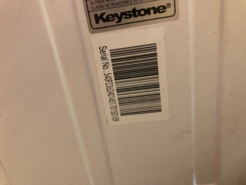 Photo 1 of ***USED - MAJOR DAMAGE - LIKELY MISSING PARTS - SEE PICTURES - UNABLE TO TEST***
Keystone 18,800 BTU Window-Wall Air Conditioner with 16,000 BTU Supplemental Heating, 230V, Window and Wall AC Unit for Living Room, Apartment, Large Rooms up to 1000 Sq.Ft.