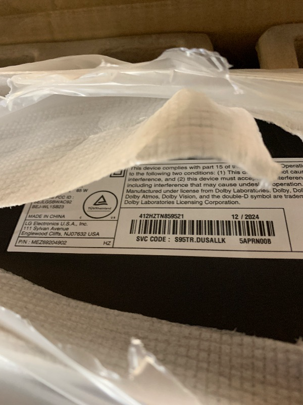 Photo 1 of (see all images) LG S95TR 9.1.5-Channel OLED evo TV Matching Home Theater Soundbar with Rear akers and Wireless Subwoofer, Wow Orchestra