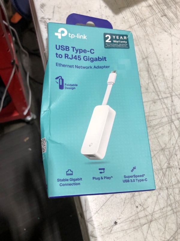 Photo 1 of TP-Link USB C To Ethernet Adapter(UE300C), RJ45 To USB C [Thunderbolt 3/4 Compatible] Type-C Gigabit Ethernet LAN Network Adapter, Compatible With Apple MacBook Pro 2017-2023, MacBook Air, And More
