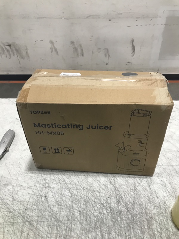 Photo 1 of Cold Press Juicer, Slow Masticating Machines with Extra Large Feed Chute Fit Whole Fruits & Vegetables Easy Clean Self Feeding Effortless for Batch Juicing, High Juice Yield, BPA Free, Black