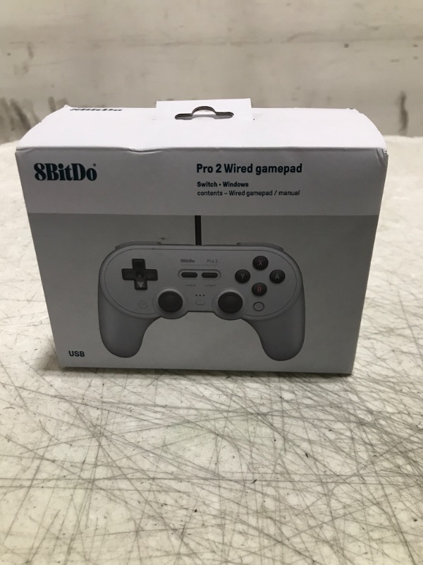 Photo 1 of 8BitDo Pro 2 Wired Controller for Switch, Windows, Steam Deck & Raspberry Pi (Gray Edition)