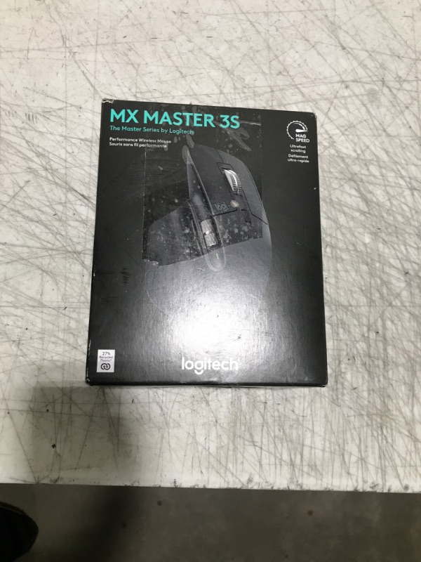 Photo 1 of Logitech MX Master 3S - Wireless Performance Mouse with Ultra-fast Scrolling, Ergo, 8K DPI, Track on Glass, Quiet Clicks, USB-C, Bluetooth, Windows, Linux, Chrome - Graphite