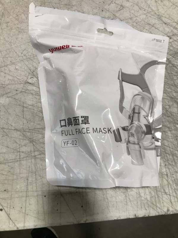 Photo 1 of Full Face CPAP Mask, Comfort Series Nasal CPAP Mask, Reuse Full Cover Mask Replacement Accessory Includes Headgear Strap, Frame, Elbow and Nasal Cushion, Covers Nose and Mouth (L)