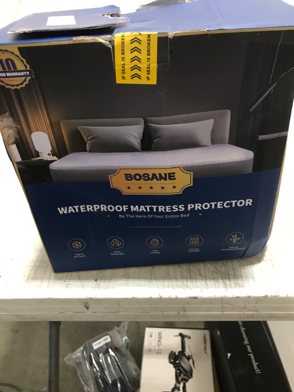 Photo 1 of 100% Waterproof Queen Mattress Protector Breathable Cooling 3D Air Fabric Mattress Cover Smooth Soft Hypoallergenic Noiseless Bed Cover Machine Washable Vinyl Free, 8-21'' Deep Pocket