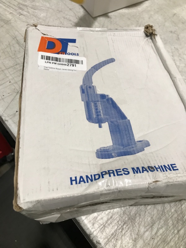 Photo 1 of Snap Fastener Button Machine with Dies - Hand Press Machine for Metal Snap Fasteners Setting Tools