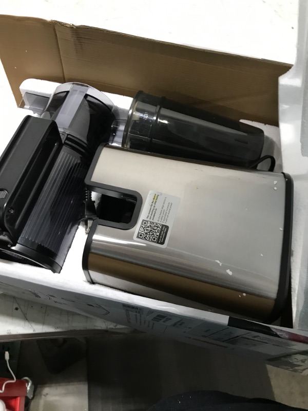 Photo 3 of Masticating Juicer Machines, 5.3" Inch Feeding Chute Supports Whole Fruits and Vegetables?350W Slow Cold Press Juicer?Easy to Clean, Light-Stainless Steel