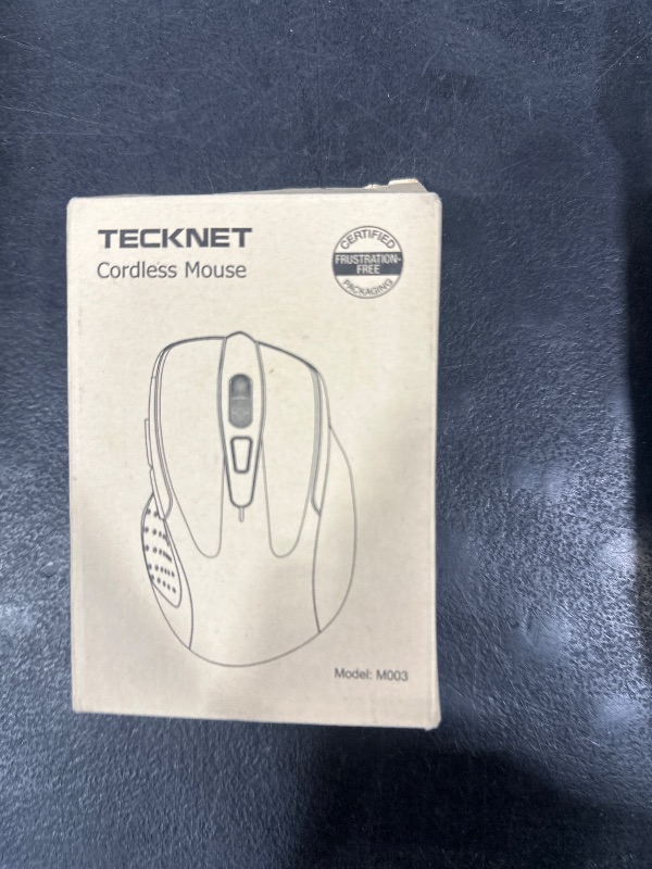 Photo 1 of TECKNET Wireless Mouse, 2.4G Ergonomic Optical Mouse, Computer Mouse for Laptop, PC, Computer, Chromebook, Notebook, 6 Buttons, 24 Months Battery Life, 2600 DPI, 5 Adjustment Levels