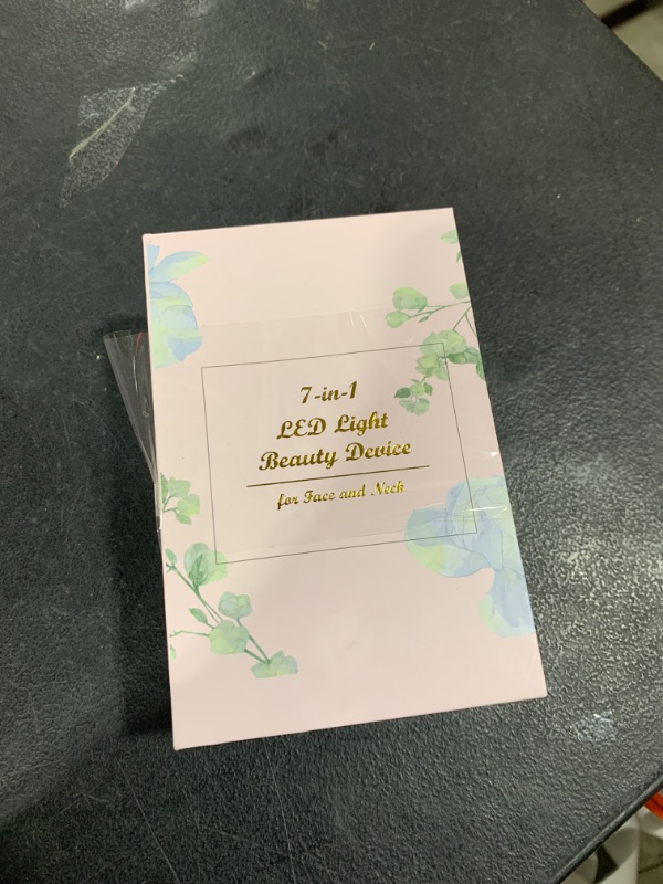 Photo 1 of Dopsikn 7 Color Galvanic Machines - Red Light Therapy for Face and Neck, Face Massager Tool for Wrinkles, Double Chin, Vibrating Facial Massager with Thermals, White