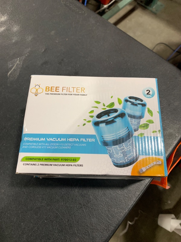 Photo 1 of Dyson V15 Filter, 2 True HEPA Premium Filters Replacement for Dyson V15 Detect, V15 Detect Absolute, V15 Submarine, Dyson V11 Animal Filter, Dyson V11 Filter, Dyson V15 Detect Filter, Part 970013-02