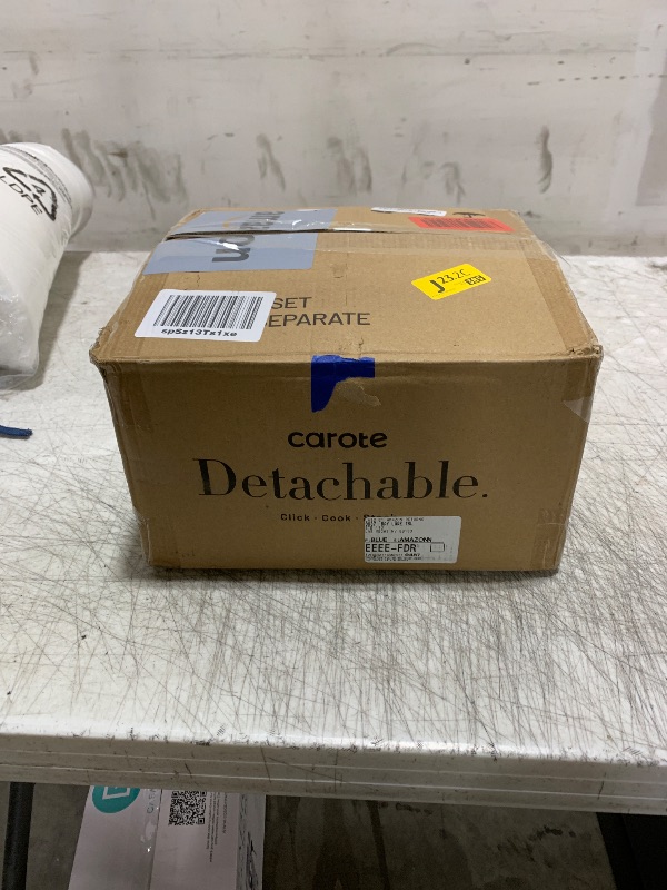 Photo 1 of CAROTE Pots and Pans Set, Nonstick Cookware Sets Detachable Handle, 15pcs Induction Kitchen Cookware Set Non Stick with Removable Handle, Oven Safe, RV Cookware Set, Pink Granite