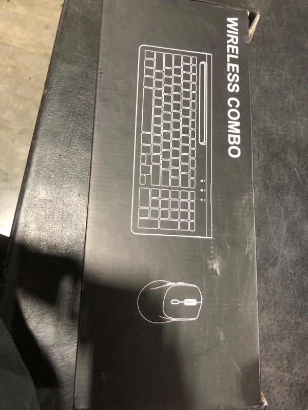 Photo 1 of Wireless Keyboard and Mouse, Ergonomic Keyboard Mouse with Phone Holder, 2.4GHz Cordless Keyboard Mouse for Mac, Windows, PC, Laptop ?Pink?