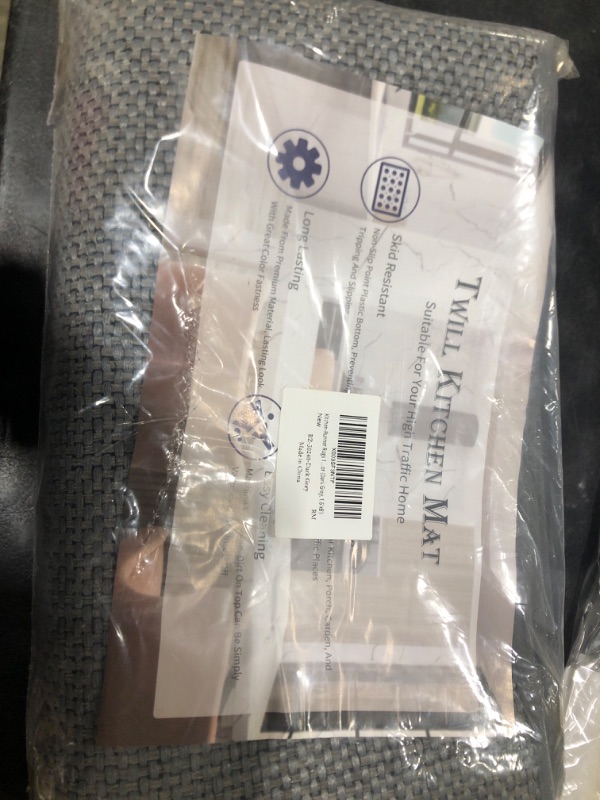 Photo 1 of Kitchen-Runner Rugs 1.6' x 8' Non Skid Washable Hallway Runner-Rugs, Kitchen Runner Rugs and mats for Kitchen, Front of Sink, Kitchen Mats for Floor (Dark Grey, 1.6'x8')