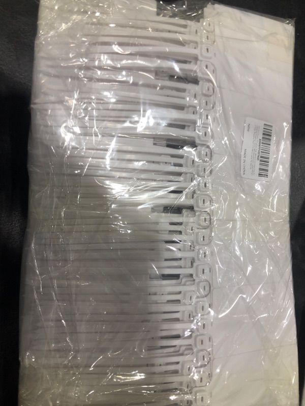 Photo 1 of 200 Pack Plastic Shipping Tags for Labeling, 2.36" x 3.93" Writable Marker Cable Ties for Hanging Price Logistics, Water-Resistant Seals Tags for Temporary Marking Cables Wires Office Supplies
