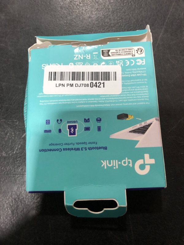 Photo 1 of TP-Link USB Bluetooth Adapter for PC, Bluetooth 5.0/5.3 Dongle Receiver, Plug and Play, Nano Design, EDR & BLE, Supports Windows 11/10/8.1/7 for Desktop, Laptop, PS5/PS4/Xbox Controller (UB500)