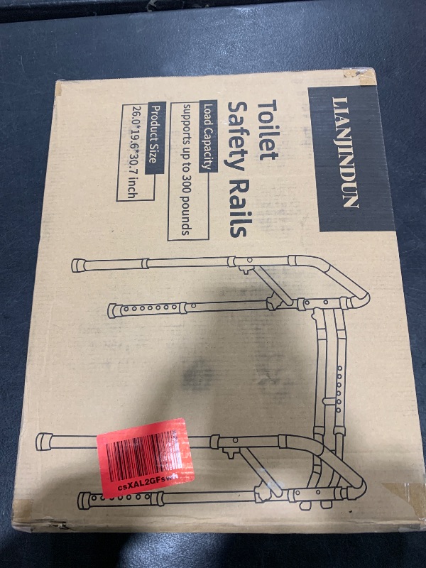 Photo 1 of FSA/HSA Eligible Toilet Safety Rails, Adjustable Toilet Safety Frame for Elderly, Seniors, Handicap & Disabled, Toilet Frame with Handles, Foldable Handicap Toilet Rails Fit Any Toilets (300 LB)
