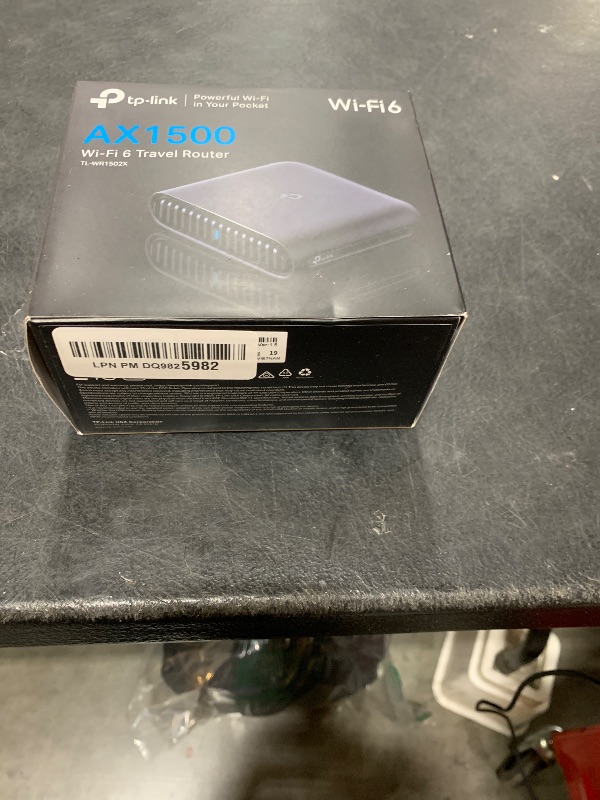 Photo 1 of TP-Link Ultra-Portable Wi-Fi 6 AX1500 Travel Router TL-WR1502X | Easy Public WiFi Sharing | Hotel/RV/Travel Approved | Phone WiFi Tether | USB C Powered | Multi-Mode | Tether App | Durable Design