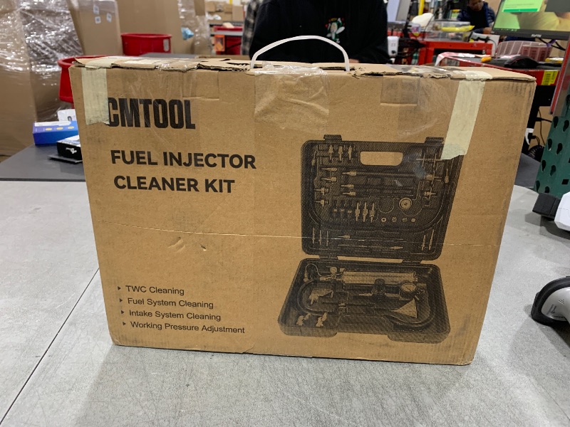 Photo 1 of Fuel Injector Cleaner Kit Fuel System Cleaning Kit with 40 Adapters, Automotive Injection Cleaning Tool Set, 1000ML Canister Cleaner Machine for Auto Catalytic Converter/Intake Valve/Throttle Body