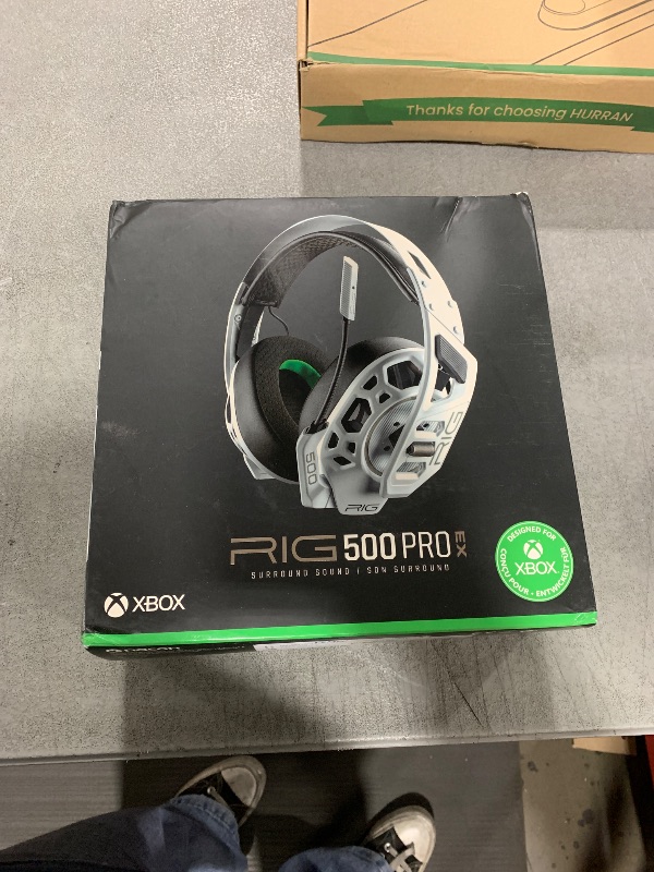 Photo 1 of RIG 500 PRO EX Officially Licensed Xbox Gaming Headset with Dolby Atmos 3D Spatial Audio for Xbox Series X|S, Xbox One, Windows 10/11 PC - 50mm Speaker Drivers - Audio Dial - White