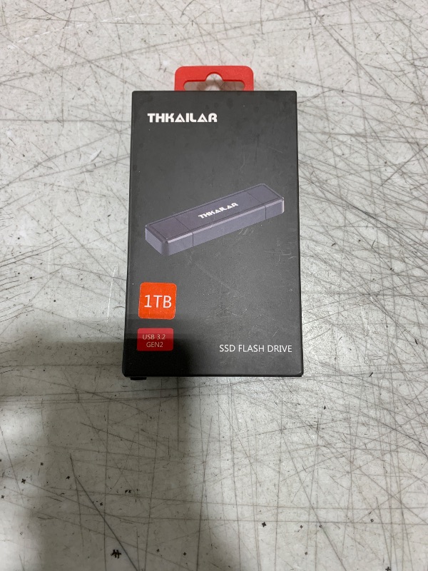 Photo 1 of Thkailar Portable SSD Solid State Drive 1TB USB Flash Drive Fast Speed 1000MB/s Read Transmission Type C to Type A Port Thunderbolt 3 Flash Drive for PS4/PS5, Computer, Android Phone