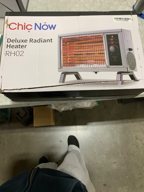 Photo 1 of Radiant Heater,Space Heater with Two Heat Settings,Portable Electric Heater for Indoor Use, Portable Indoor Heater with Handle,1250W/1500W