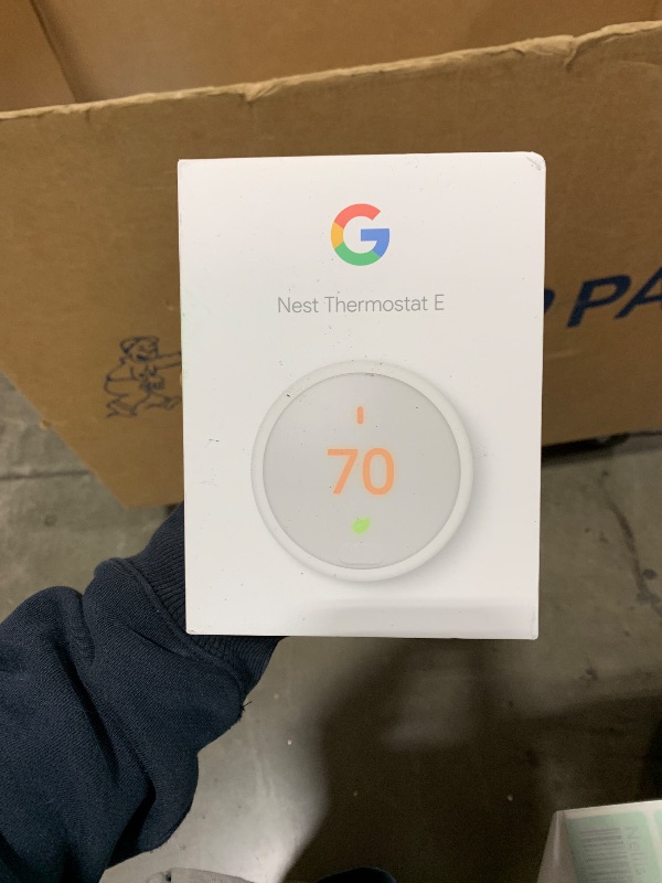 Photo 1 of Google Nest Thermostat - Programmable Smart Learning Thermostat with Easy Installation and Trim Kit Bundle, White