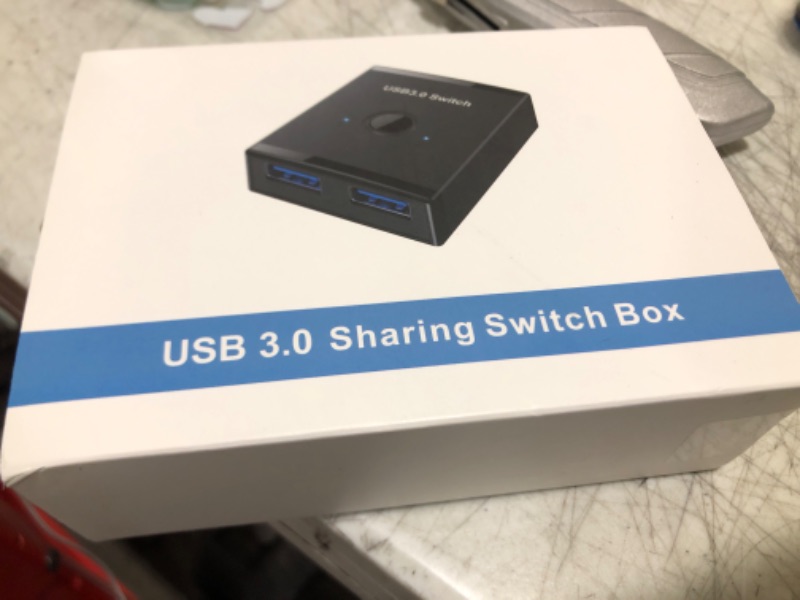 Photo 1 of USB 3.0 Switch, Bi-Directional USB Switch 2 in 1 Out / 1 in 2 Out, YINNCEEN USB Switcher 2 Computers Share Keyboard Mouse Scanner Printer, USB KVM Switch Compatible with Mac/Windows/Linux