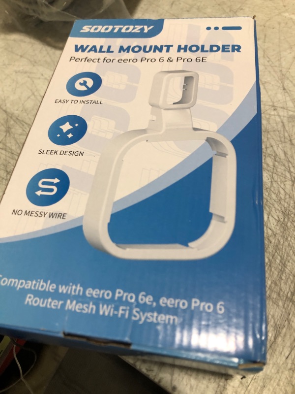 Photo 1 of 3Pack Wall Mount Holder for eero Pro 6e/Pro 6 Mesh Wi-Fi System,Outlet Wall Mount Stand Bracket for eero Pro 6e tri-Band Mesh,Wall Bracket for eero Pro 6 Extender Router Wire Organizer[Upgraded]
