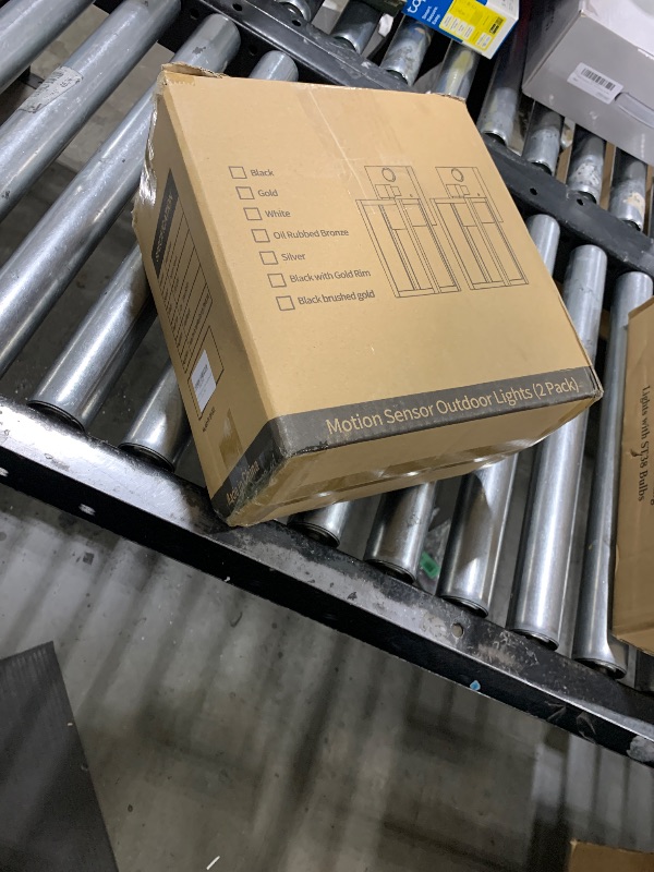 Photo 1 of 2 Pack Motion Sensor Outdoor Light Fixtures Wall Mount, Dusk to Dawn Front Porch Lights for House, Exterior Wall Sconce, Black Waterproof Lantern Lamp,Outside Coach Light for Garage Entryway Yard