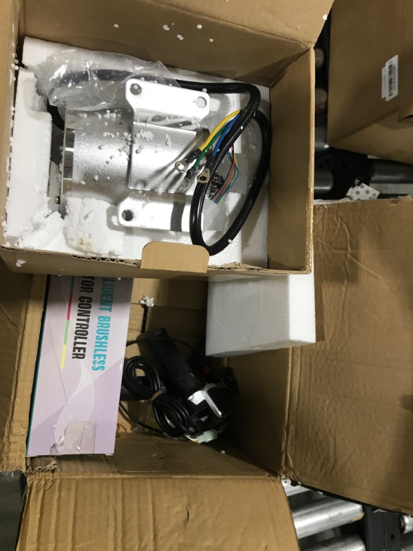 Photo 1 of 1000W Electric Brushless DC Motor Kit - 36V 3100rpm Brushless Motor with 27.7A Speed Controller and Throttle Grip Kit for Go Karts E-Bike Electric Throttle Motorcycle Scooter