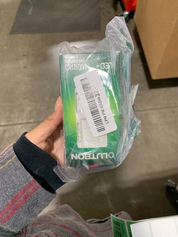 Photo 1 of Lutron Maestro Fan Control and Light Dimmer for Dimmable LEDs, Incandescent, and Halogen Bulbs, Single-Pole, MACL-LFQ-WH, White (2-Pack)