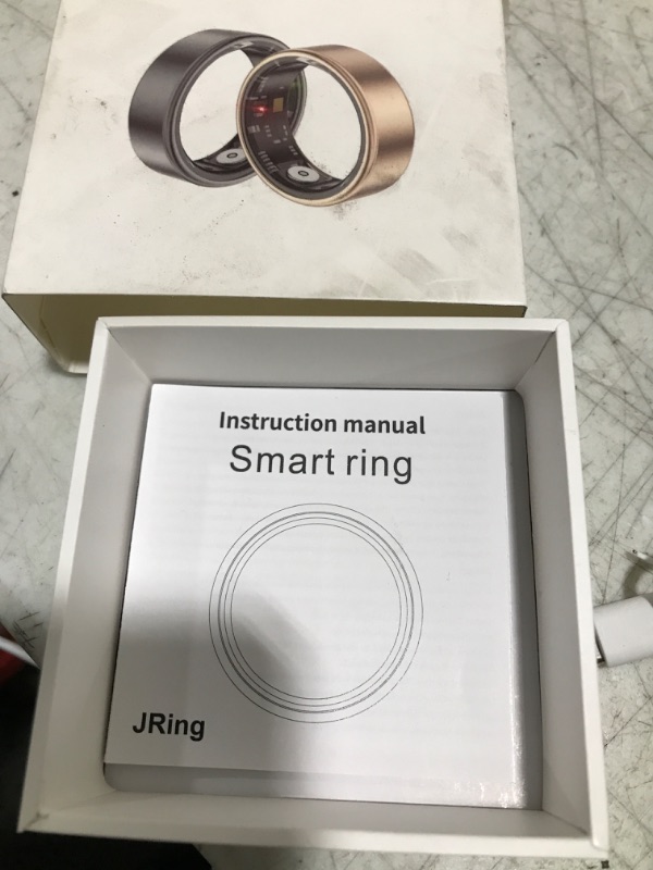 Photo 1 of 2025 New Smart Ring Health Tracker for Men Women - IP68 Waterproof Fitness Ring with Sleep Tracker/Heart Rate/Blood Oxygen/Steps/Distance/Calories, Air Shutter, Charging case Up to 7-Day, Gold #8
