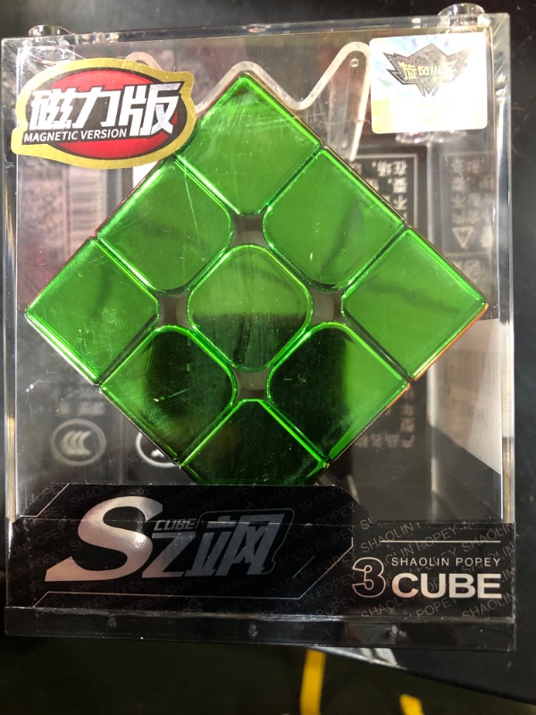 Photo 1 of Cuberspeed Cyclone Boys Metallic 3x3 Magnetic Stickerless Magic Cube Puzzle Toys Cyclone Boys Metallic 3x3 M Speed Cube Magnetic Version