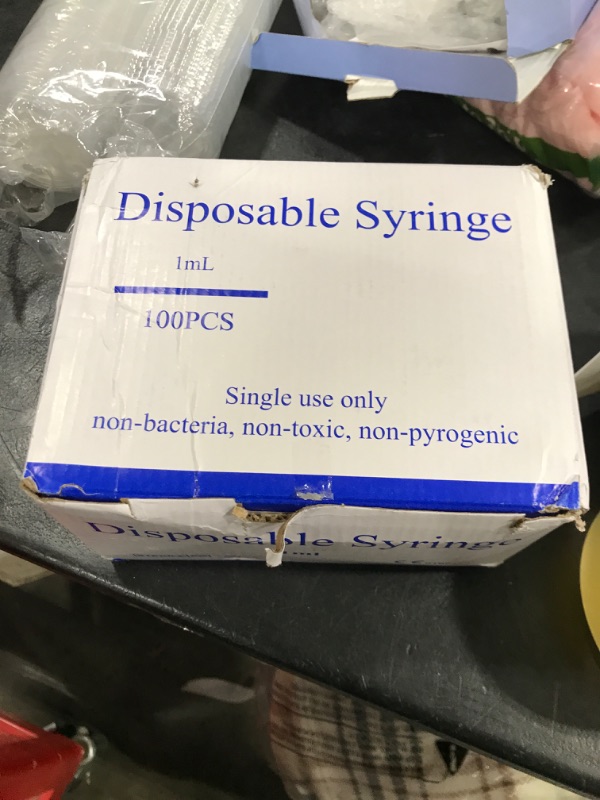 Photo 1 of 1ml Syringe with 30Ga 1/2in Needle, Individually Wrapped, Pack of 100