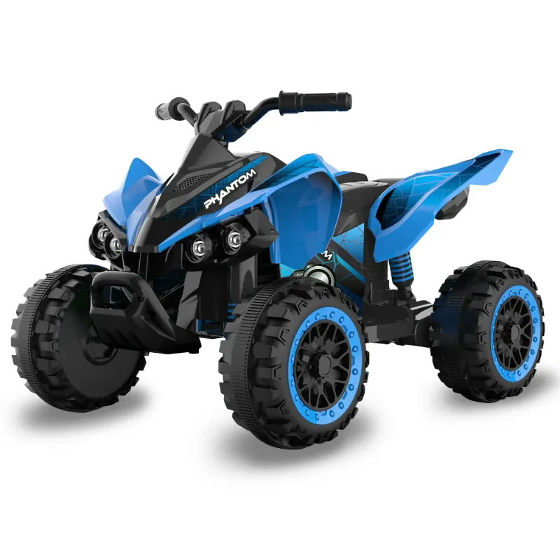 Photo 1 of Action Wheels 12V Blue Phantom Battery Powered ATV Ride-on