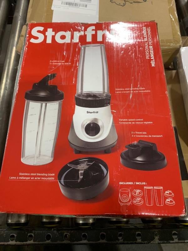 Photo 1 of Starfrit Personal Blender 7PC Set - Two 828ml Cups - Two Blades - High, Low & Pulse Modes - 300W - Perfect for Smoothies!