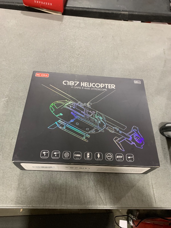 Photo 1 of EC135 C187 Remote Controlled Heli Aircraft Plane RC Helicopter add Optical Flow Positioning Single Rotor No Ailerons 6-Axis Gyroscope Altitude Hovering Aerobatics for Adults Beginners