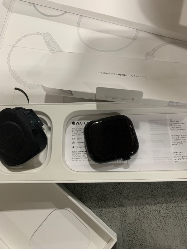Photo 1 of Apple Watch Series 10 (GPS) 46mm Aluminum Case with Black Sport Band - S/M