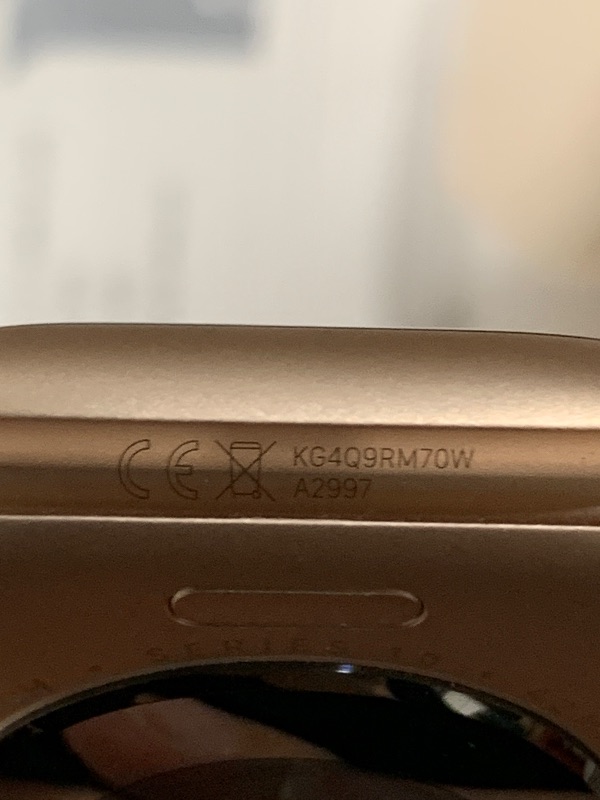 Photo 1 of Apple Watch Series 10 [GPS 42mm case] Smartwatch with Rose Gold Aluminium Case with Light Blush Sport Band - S/M. Fitness Tracker, ECG App, Always-On Retina Display, Water Resistant