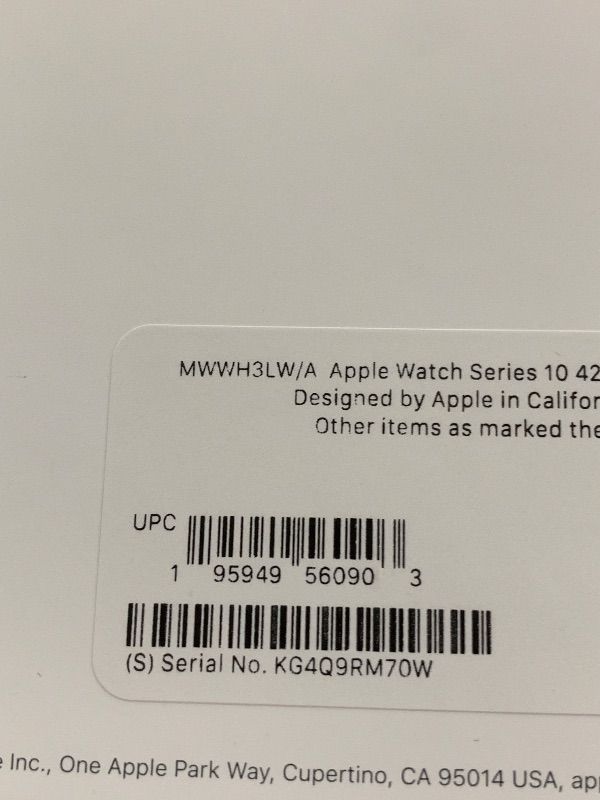 Photo 1 of Apple Watch Series 10 [GPS 42mm case] Smartwatch with Rose Gold Aluminium Case with Light Blush Sport Band - S/M. Fitness Tracker, ECG App, Always-On Retina Display, Water Resistant