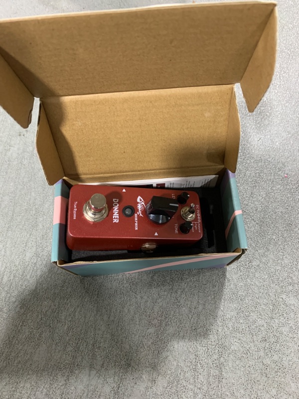 Photo 1 of Donner Distortion Guitar Pedal, Morpher Mini Distortion 3 Modes Natural, Tight, Classic Crunch 80s Metal for Electric Guitar True Bypass