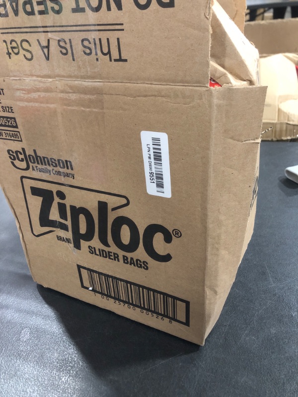 View 2 of Ziploc Gallon Food Storage Slider Bags, Power Shield Technology for More Durability, 104 Bags Total